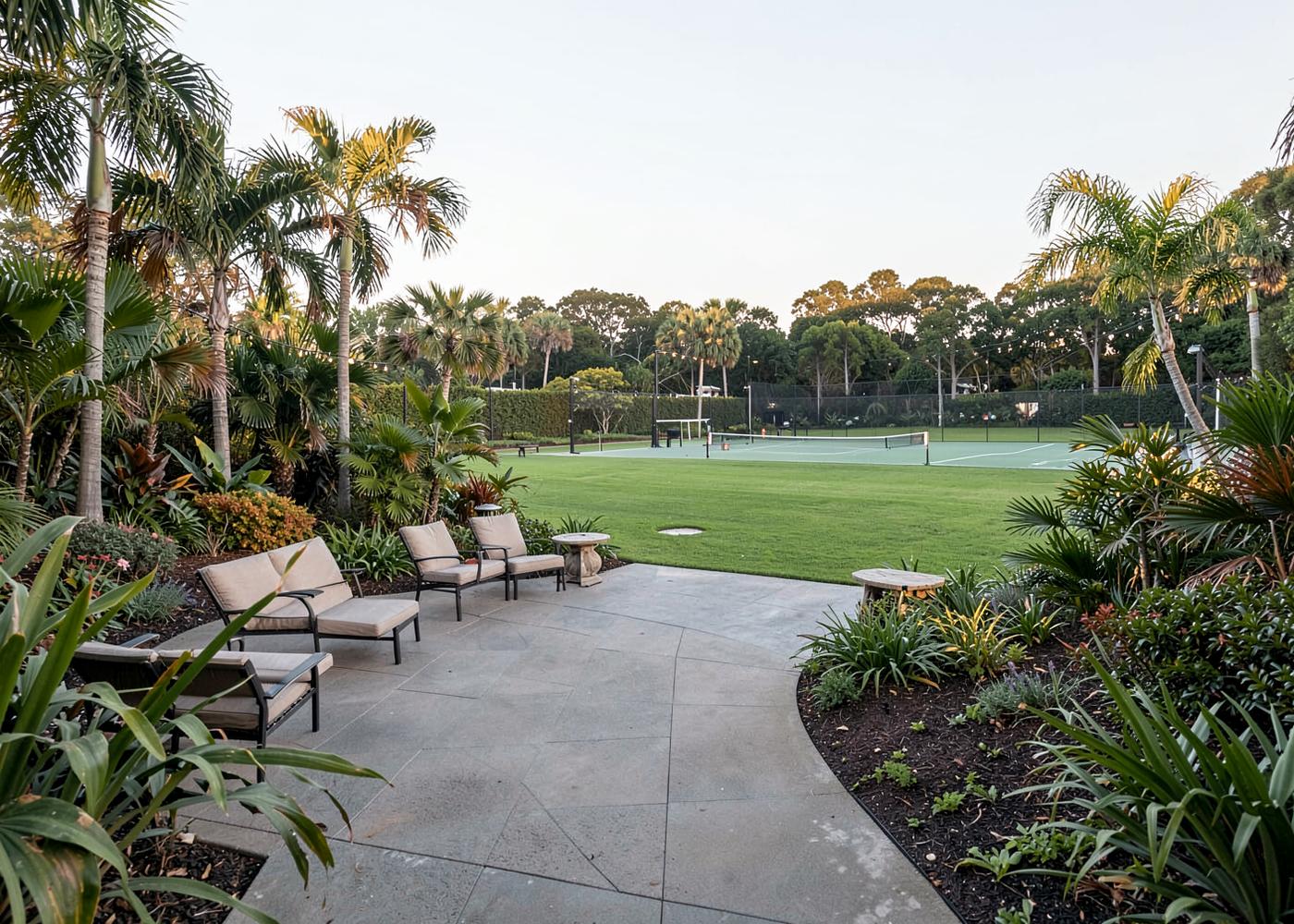 Áreas verdes y espacios deportivos del entorno country club