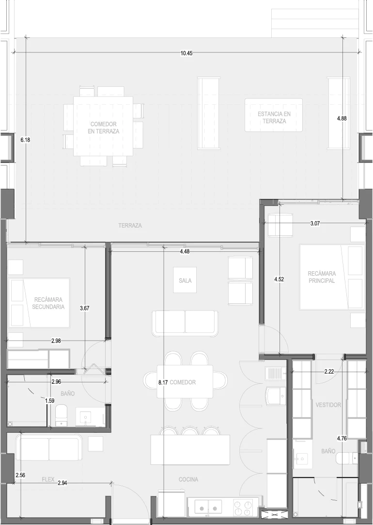 Plano de Condo A103
