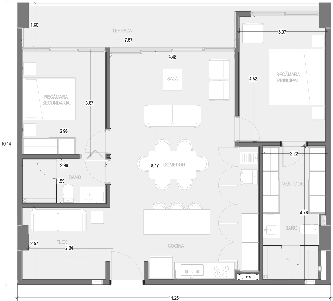 Plano de Condo B210