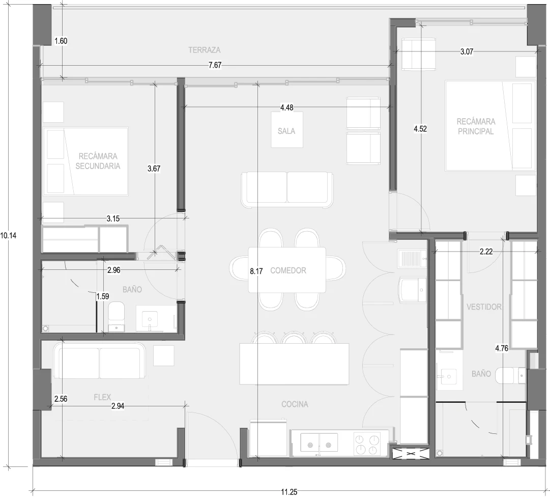 Plano de Condo B207