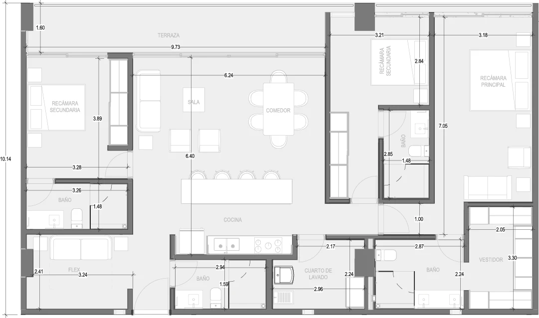 Plano de Condo A205